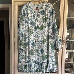 NWT Vince Camuto Green and Blue Floral Dress